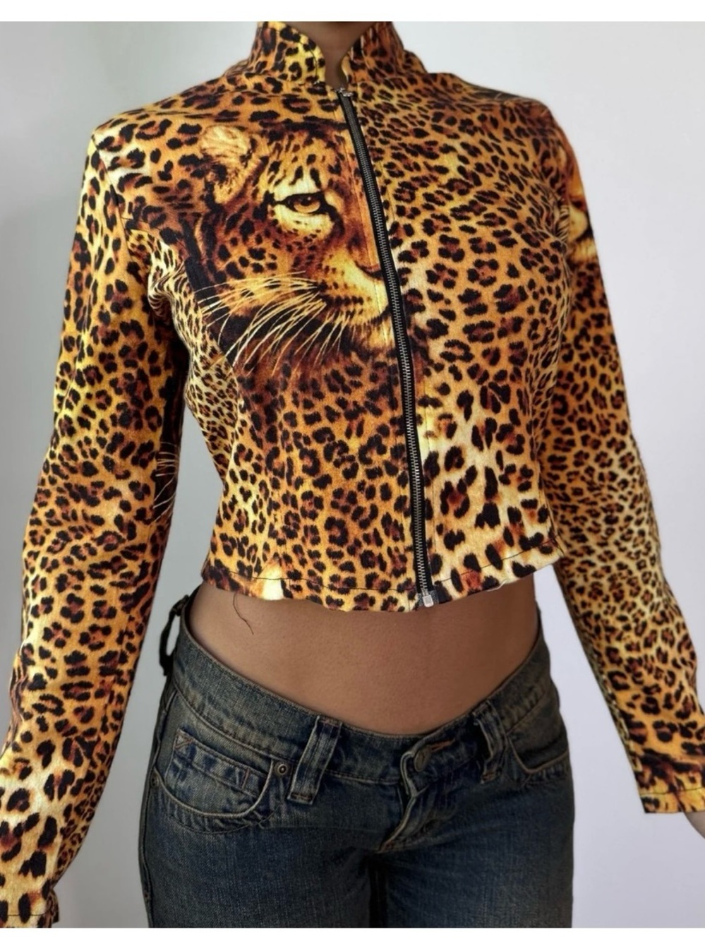 Vintage Italian Leopard Jacket (S)